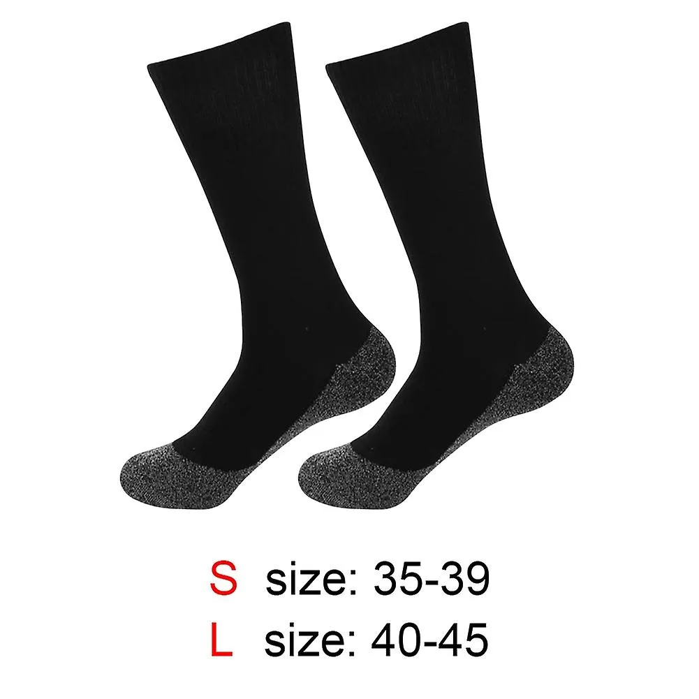 1/2pairs Winter Heated Socks Self Heating Socks Thermal Socks Anti-freezing For Fishing Camping Hiking Skiing And Foot Warmer