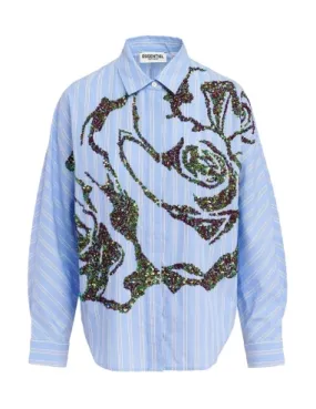 Camisa Godsend azul con lentejuelas