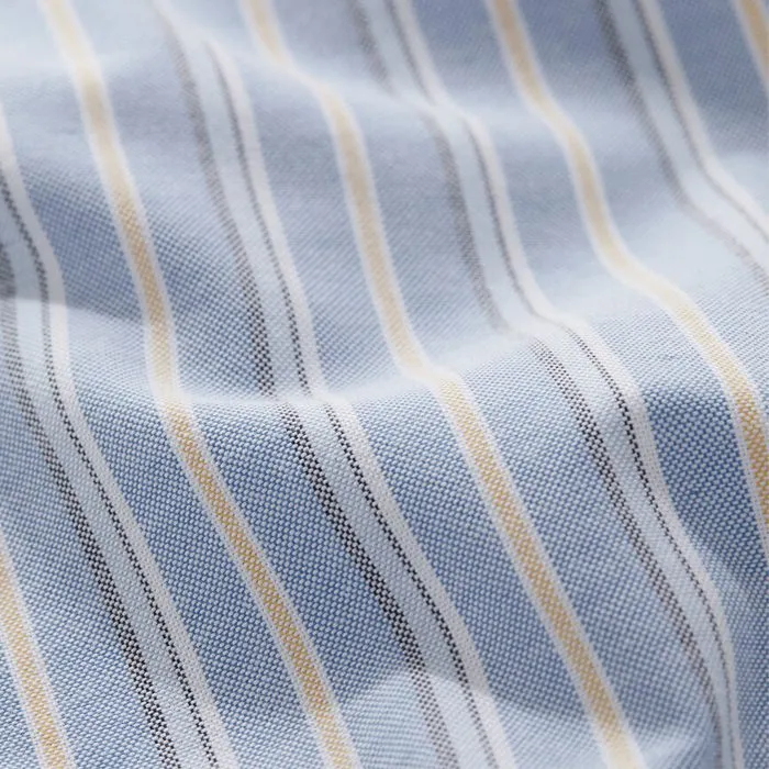 Camisa M/L – Boys Multistripe Oxford Shirt – Hull Blue