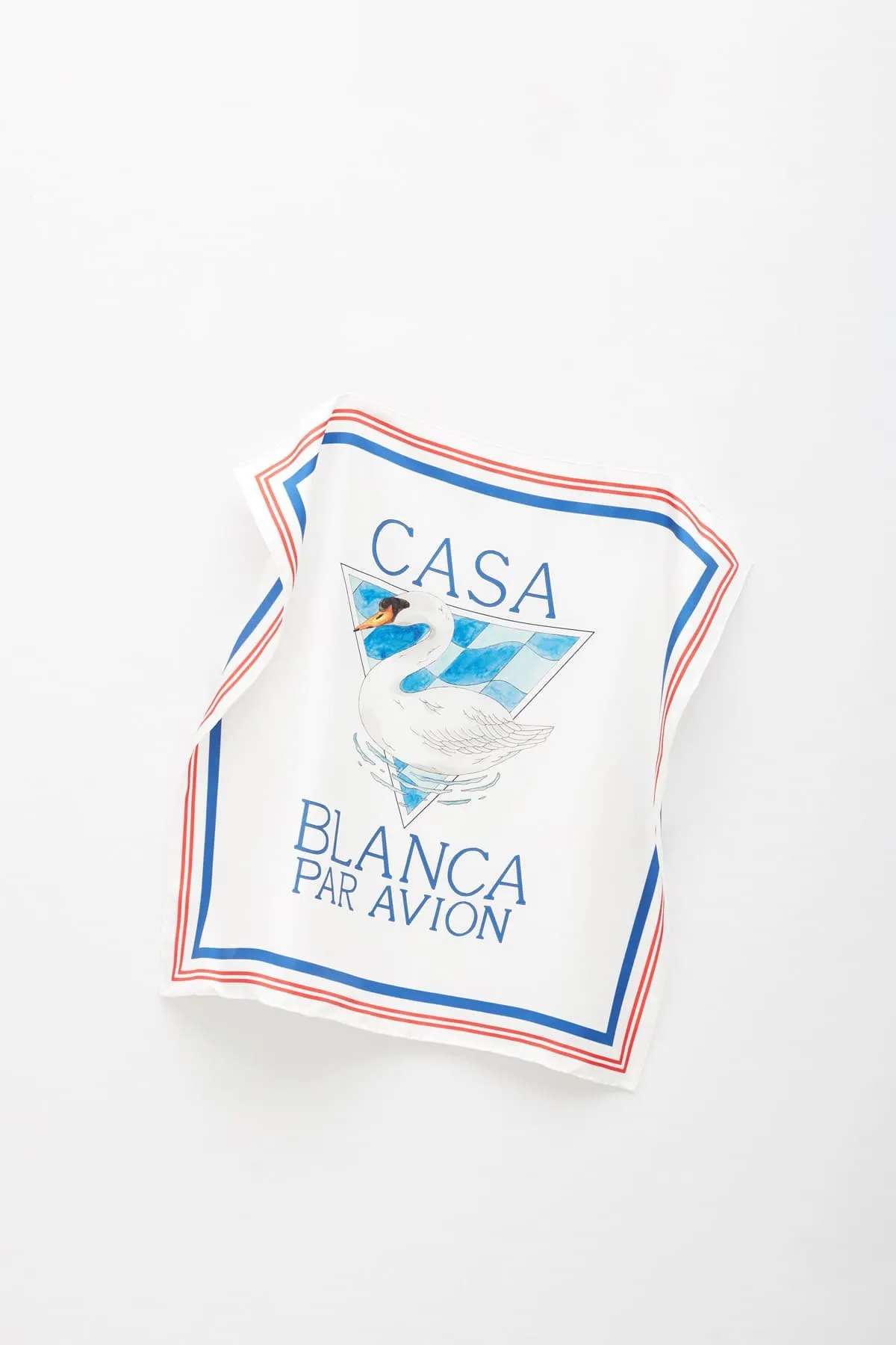 CASABLANCA PAR AVION SILK TWILL SCARF