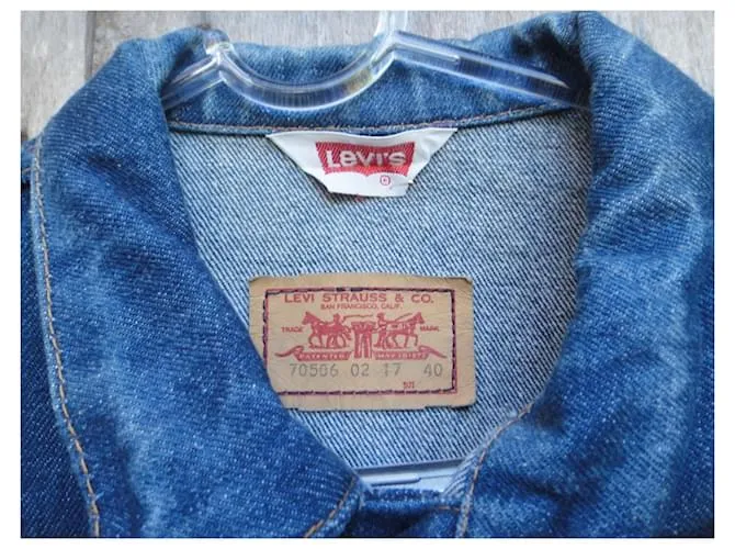 Chaqueta vintage Levi's hecha en Francia t 40 Azul 