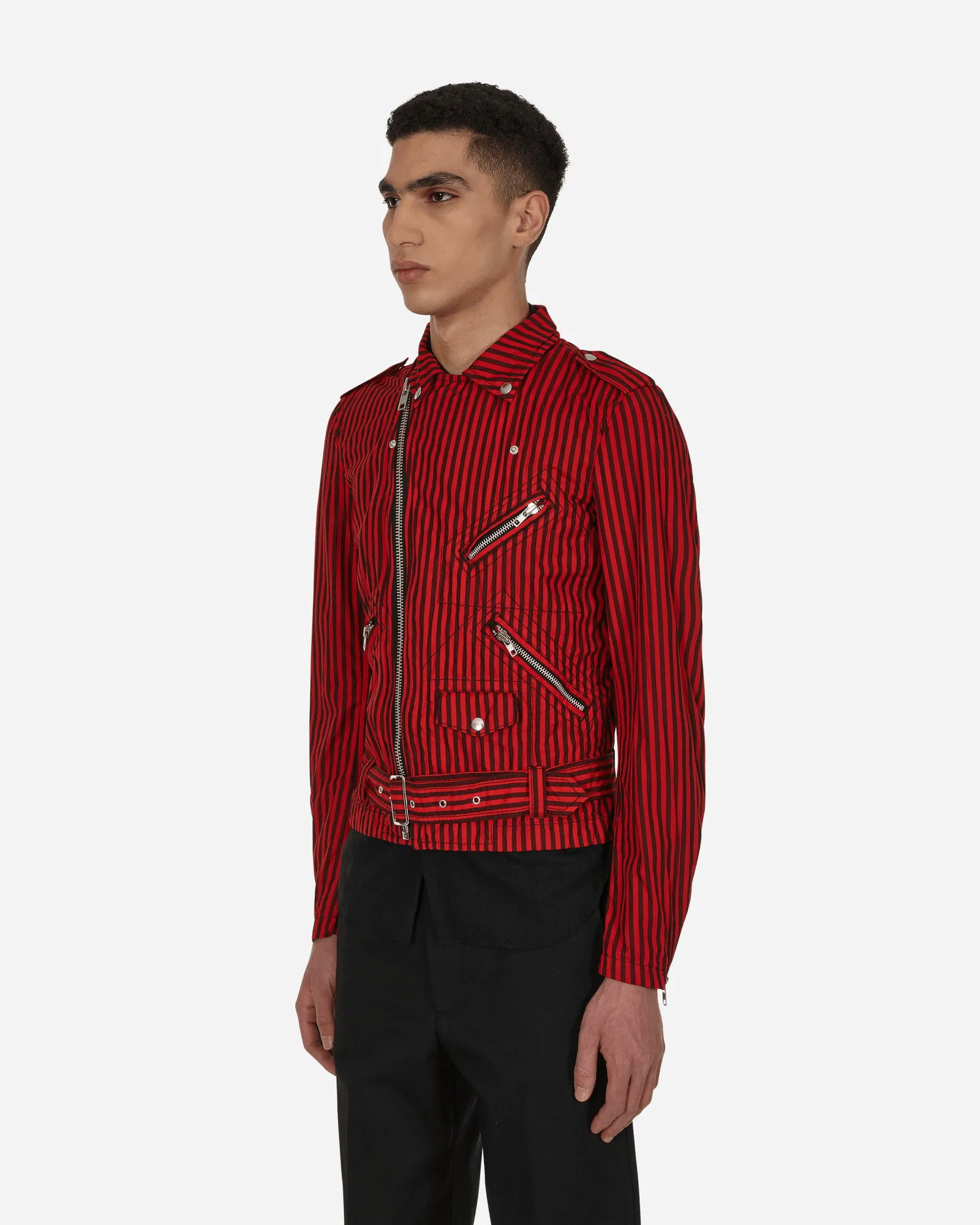 Comme des Garçons Stripe Biker Jacket