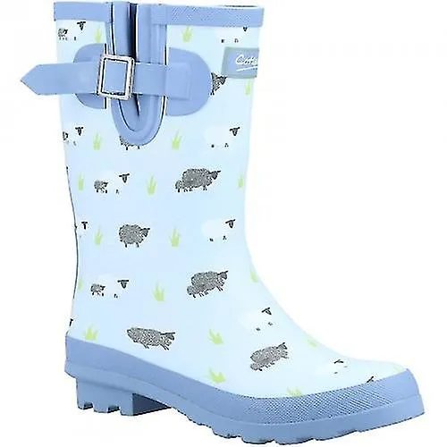 Cotswold Mujer / Damas Granja Ovejas Mid Calf Wellington Boots