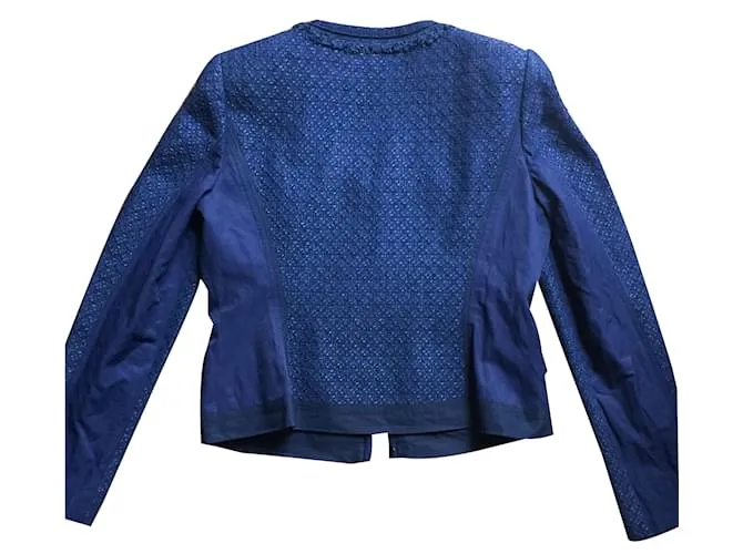 Elie Tahari Chaqueta Azul 