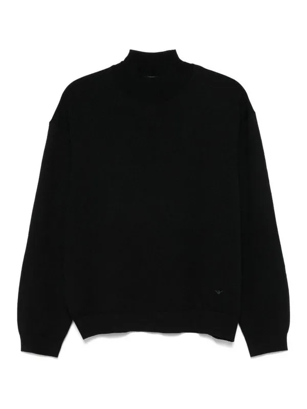 Emporio Armani Suéter Cuello Redondo - Negro