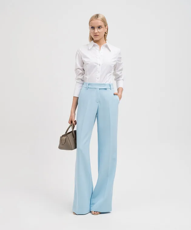 Ermanno Scervino Blue pants with stripes