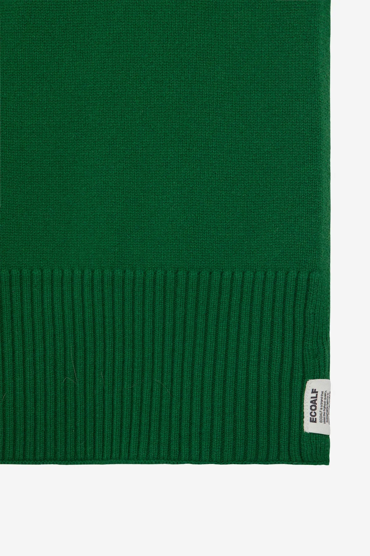 GREEN WOOL SCARF