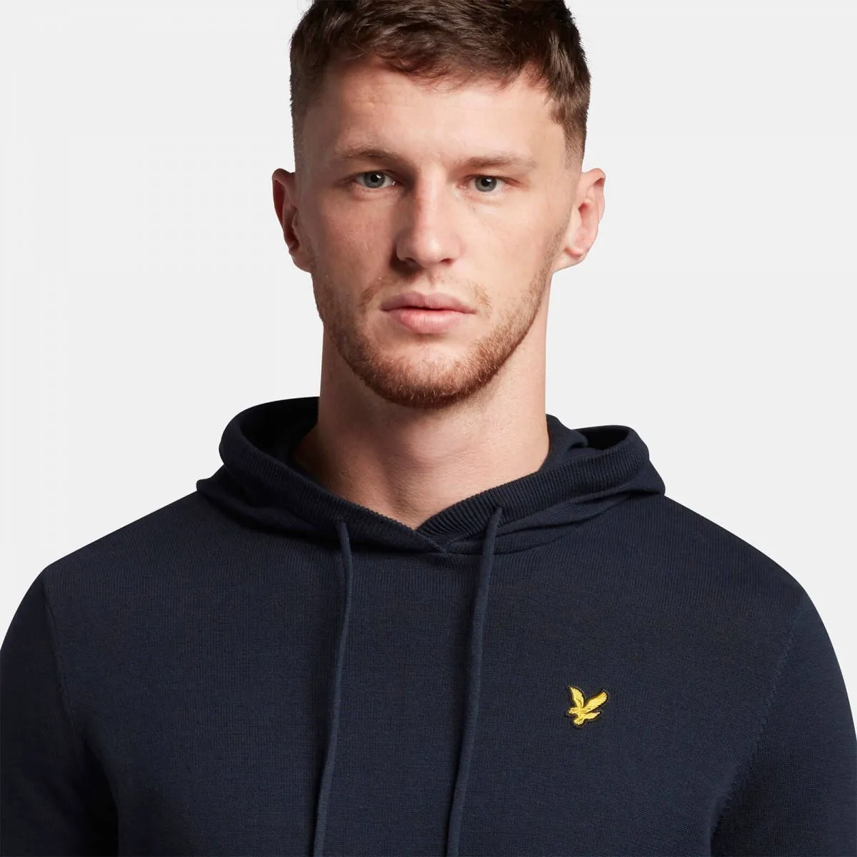 KN1615V KNITTED HOODIE-Z27 DARK NAVY