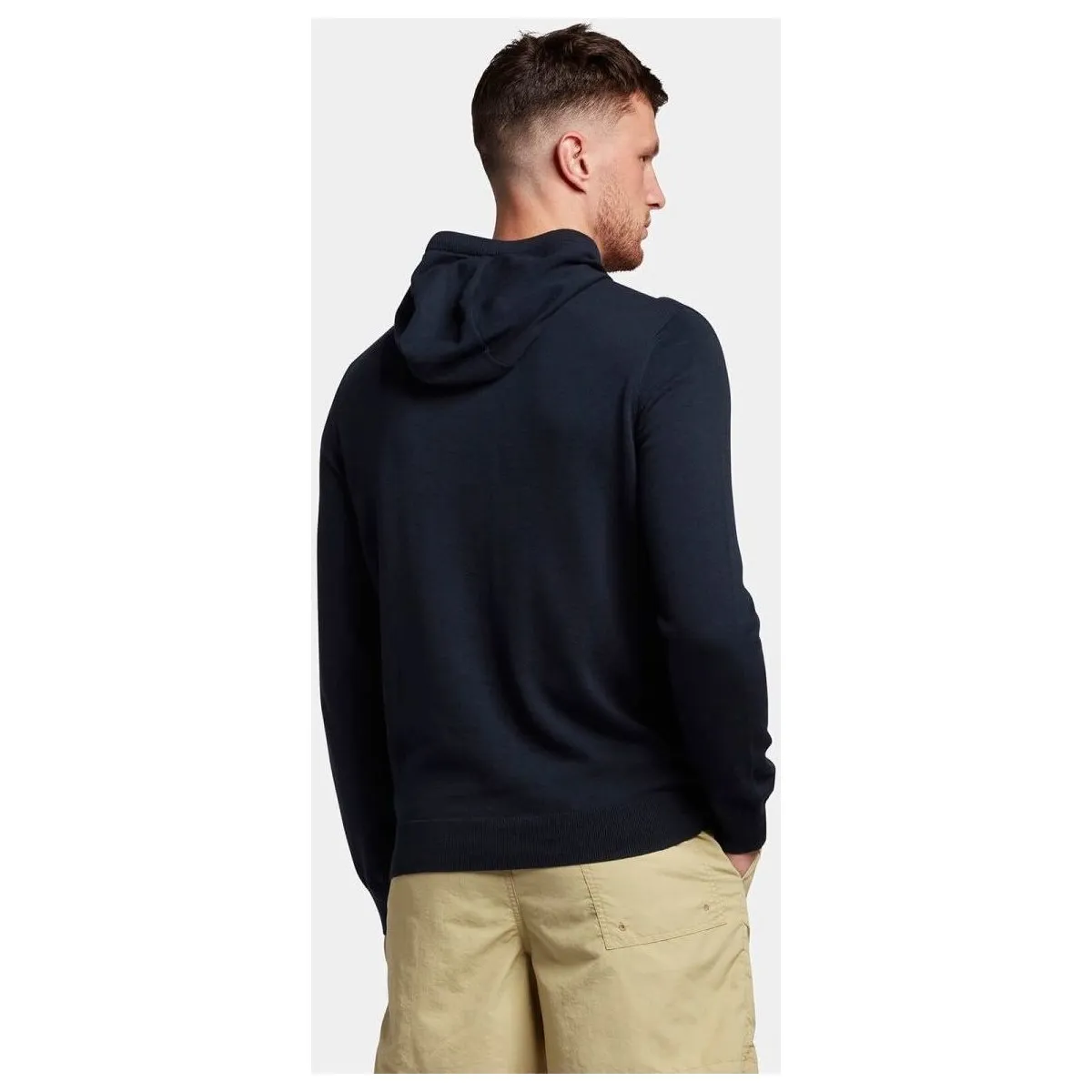 KN1615V KNITTED HOODIE-Z27 DARK NAVY