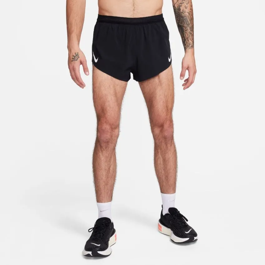 Nike Hombre Shorts Dri-FIT Advanced Aeroswift 2in Brief-Lined Shorts Negro 