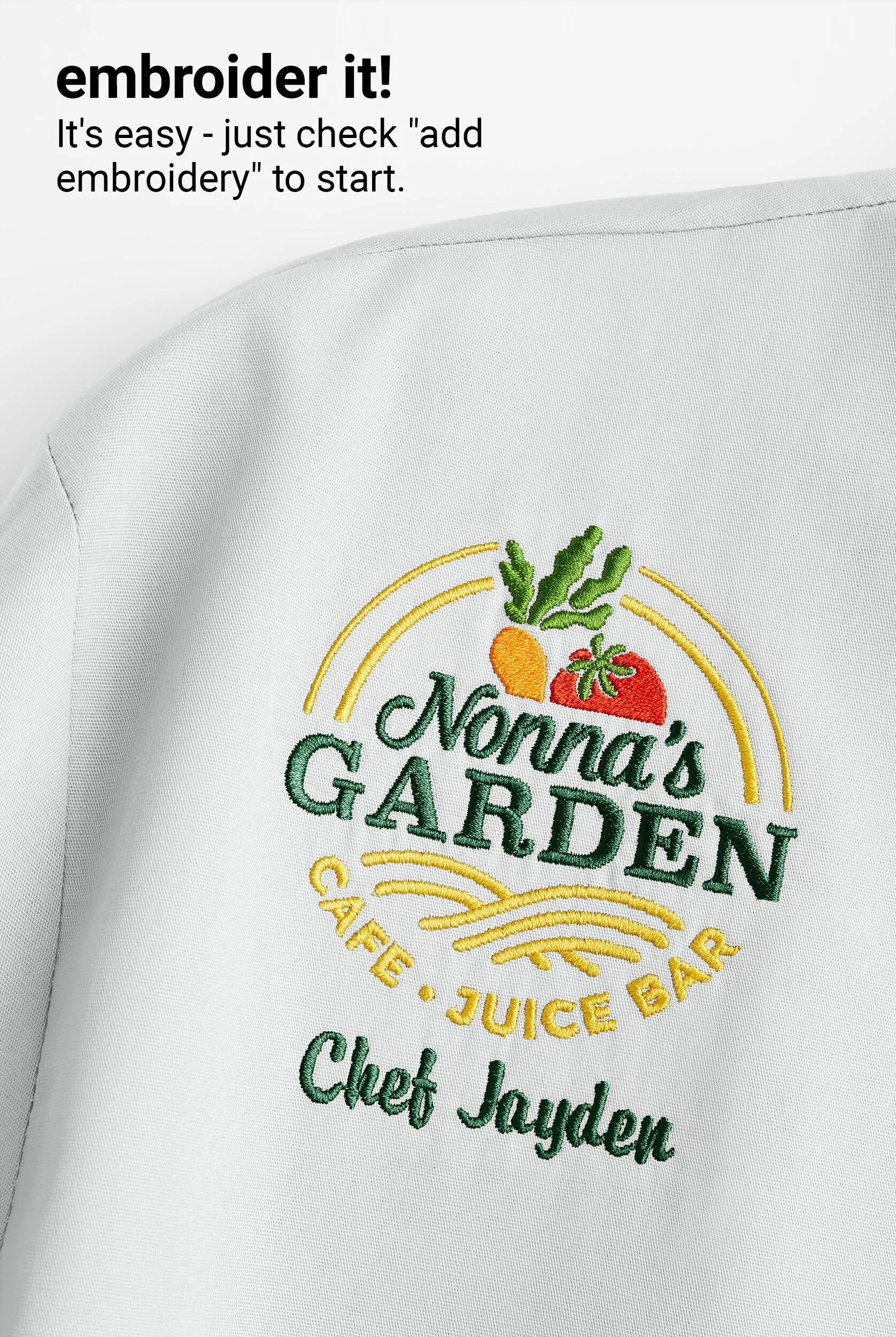 On the Line Women's 1-Pocket Reversible Double Breasted Closure Short Sleeve Chef Coat