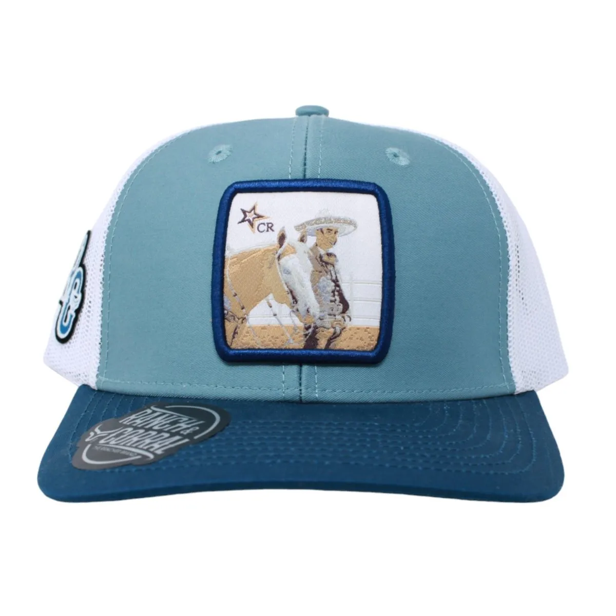 Ranch & Corral Trucker Hat with Charro Teal