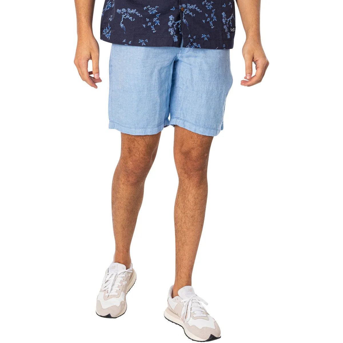 Shorts De Lino Con Cordón
