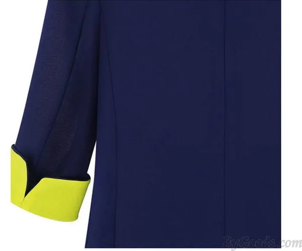 Slim Zipper Lapel Irregular Suit Jacket Coat
