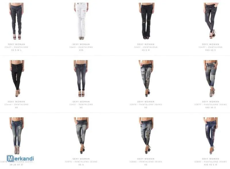 STOCK DE VAQUEROS PANTALONES SEXY WOMAN
