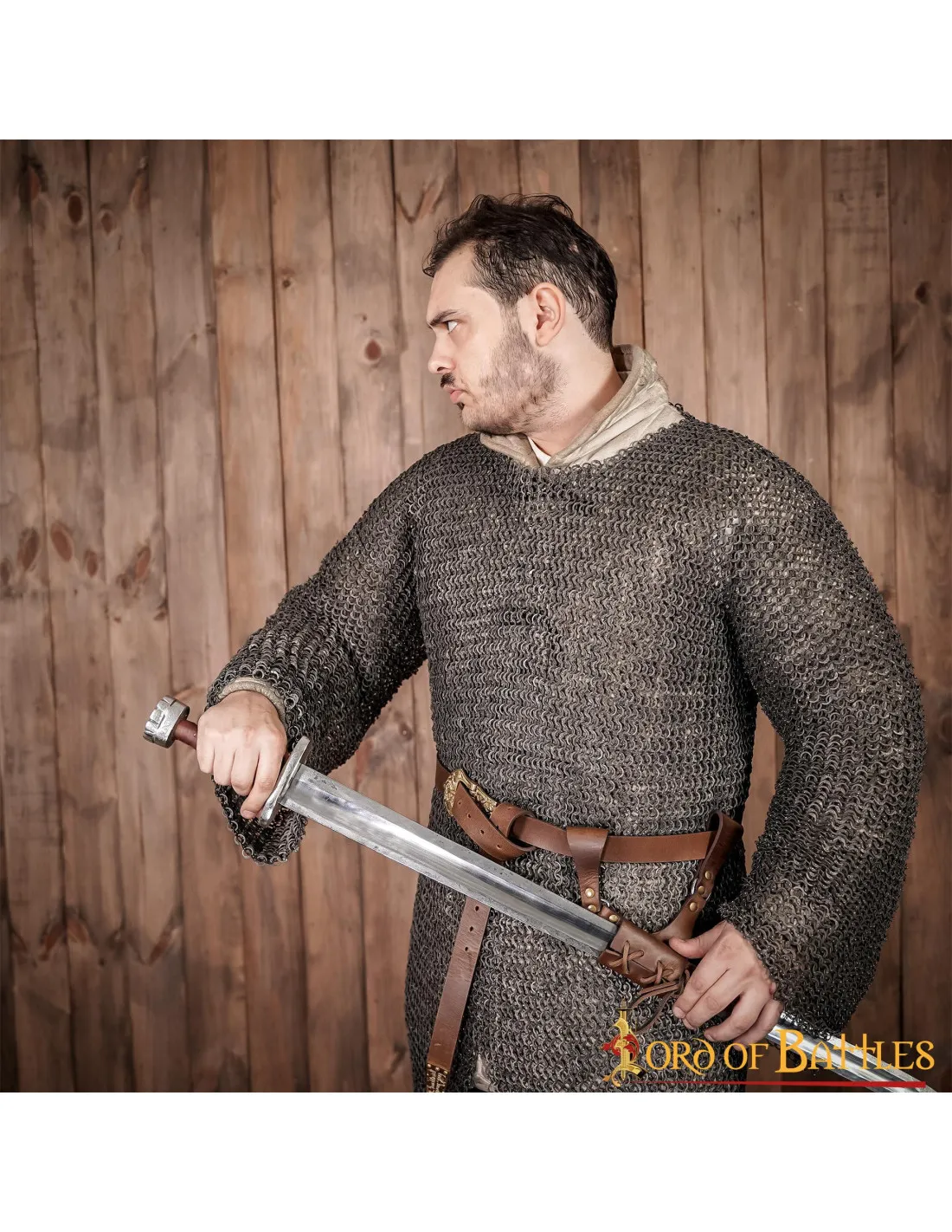 Tahalí medieval pequeño para espadas o hachas