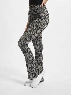 Urban Classics Ladies High Waist Zebra Boot Cut