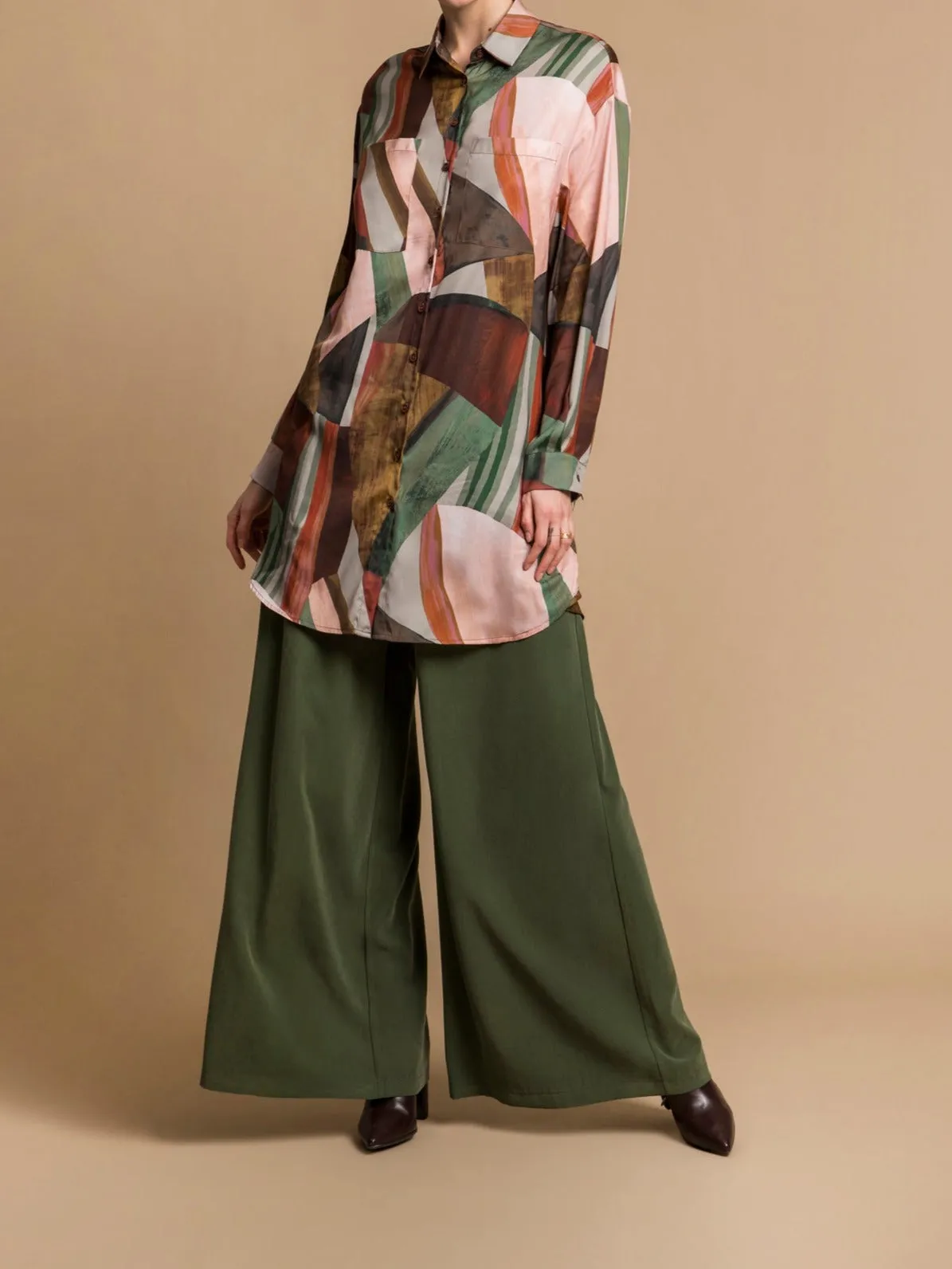 VESTIDO CAMISERO ESTAMPADO