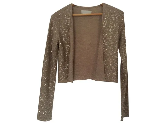 Zadig & Voltaire Pequeña chaqueta de lentejuelas Dorado 